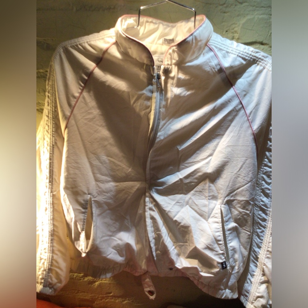 Vintage Women's cream White Bomber Jacket